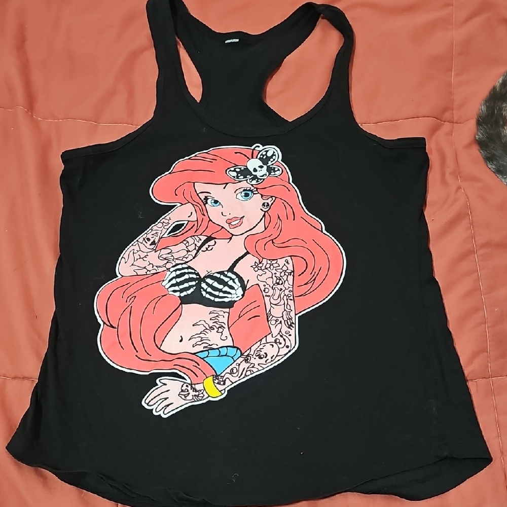 Black Graphic Disney Princess Tank Top